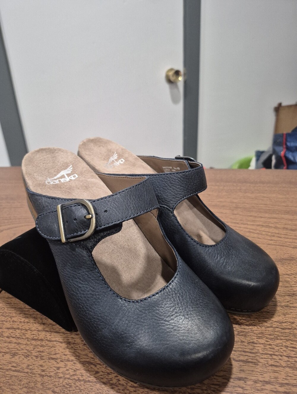 Like New! Navy Dansko Martina Mary Jane Clogs